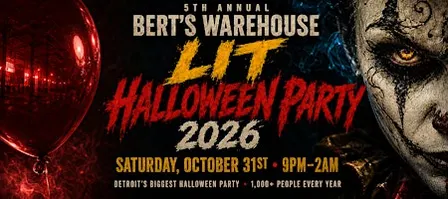 5th Annual Berts Warehouse Halloween Party (Everyone Free B4 10PM w/ RSVP)