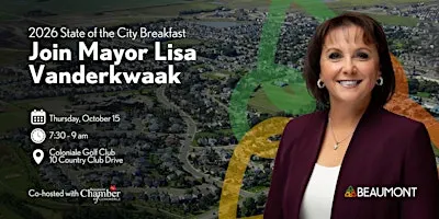 State of the City Breakfast with Mayor Lisa Vanderkwaak