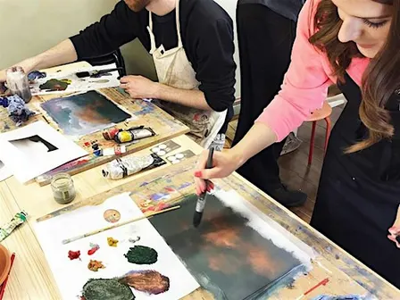 Drink & Draw (BYOB) Oil Painting - Turner's Night Skies