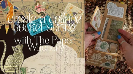 Create a Collage Pocket Shrine/Zine with The Paper Witchery