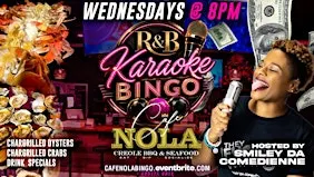 R&B Bingo Wednesdays! Chargrilled Oysters, Crabs, Full Menu, Drinks, Vibes