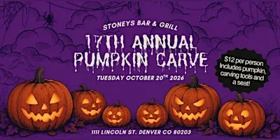 Stoney's 17th Annual Pumpkin Carve