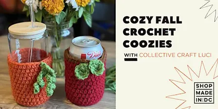 Cozy Fall Crochet Coozies with Collective Craft Luci