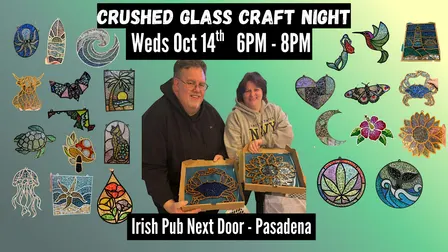 Crushed Glass Sun Catcher  at Irish Pub Pasadena  w/Maryland Craft Parties