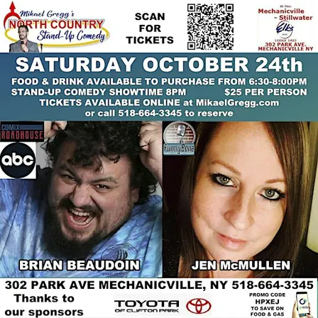 North Country Comedy at Mechanicville Stillwater Elks