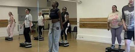 Sweat & Whine | Zumba Step Dance Class