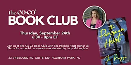 The Co-Co Book Club: "The Parisian Heist" Book Discussion with the Author