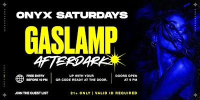 Onyx Saturdays | San Diego Event - September 19th