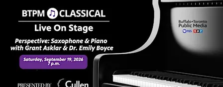 BTPM Classical Live  on Stage #44: Perspective: Saxophone & Piano