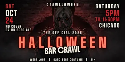 The Halloween Bar Crawl - Chicago - West Loop - Sat, Oct 24