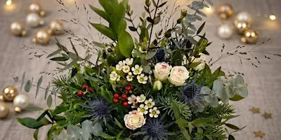 Christmas Table Decoration: Festive Floral Posy (BYOB)