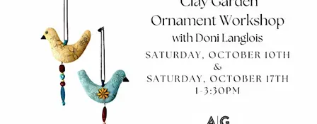 Clay Garden Ornament Workshop with Doni Langlois