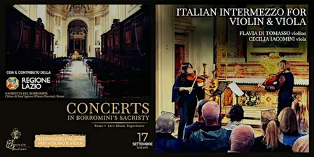 Violin & Viola in Borromini’s Sacristy – Exclusive Event | Rome