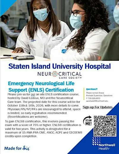 2026 Emergency Neurological Life Support (ENLS) Certification