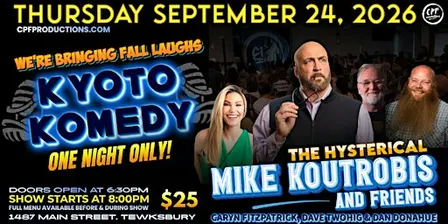 Kyoto Komedy Thursday September 24th MIKE KOUTROBIS & Friends