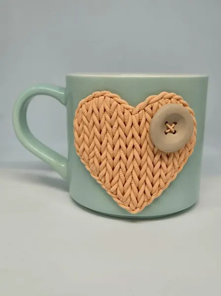 DIY Polymer Clay Heart Workshop – Create a Cozy Knitted Heart