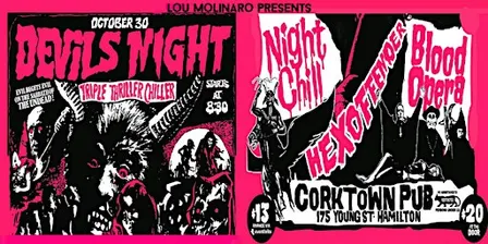 Devil's Night w. Night Chill, Hexoffender & Blood Opera - Corktown Pub