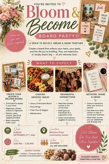 Bloom & Become Board Party