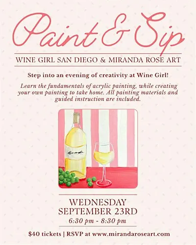 Paint and Sip in Gaslamp San Diego