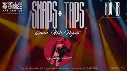 Snaps & Taps Open Mic Night - Hosted by Randum