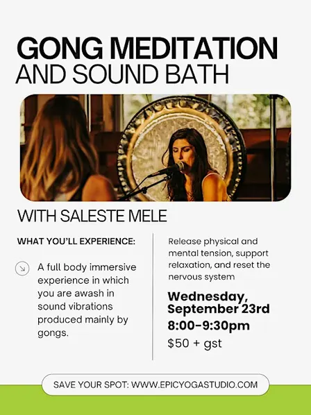 Gong Meditation and Sound Bath