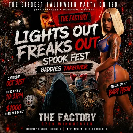Lights Out Freaks Out Spook Fest Baddies TakeOver