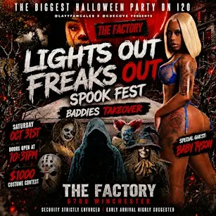 Lights Out Freaks Out Spook Fest Baddies TakeOver
