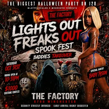 Lights Out Freaks Out Spook Fest Baddies TakeOver