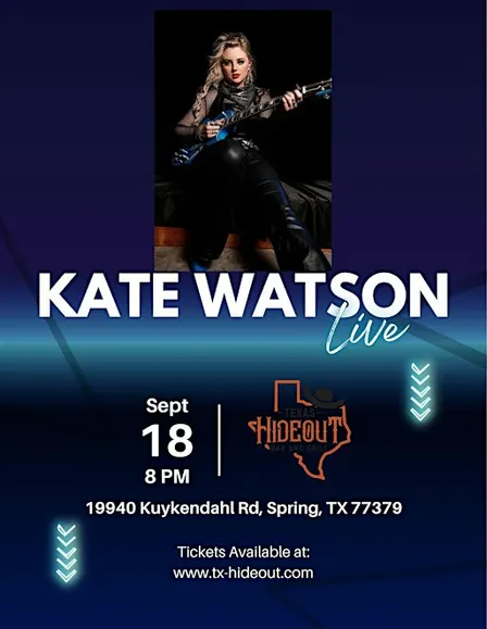 Texas Hideout Presents Kate Watson Live!