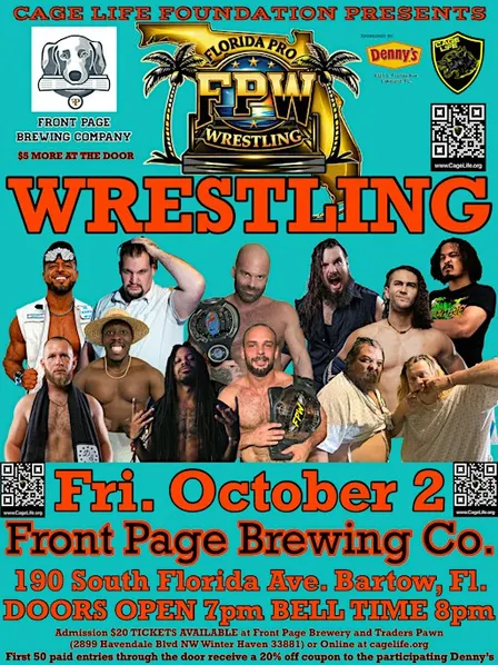 FLORIDA PRO WRESTLING - at Front Page Brewing-Bartow