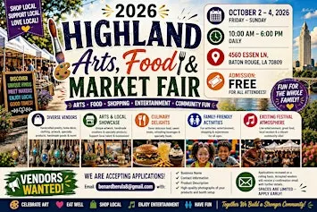 2026 Highland Arts, Food & Market Fair