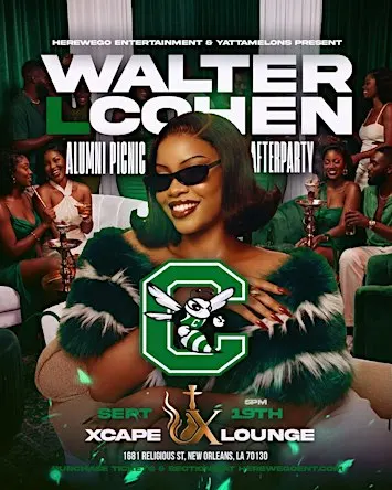 WALTER L COHEN PICNIC AFTER PARTY @ XCAPE LOUNGE SEPTEMBER 19,2026