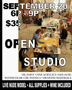 OPEN STUDIO: Fine Art Supply Library + Live Model