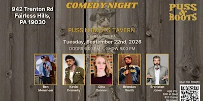 Comedy Night at Puss N Boots with Bronston Jones