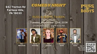 Comedy Night at Puss N Boots with Bronston Jones