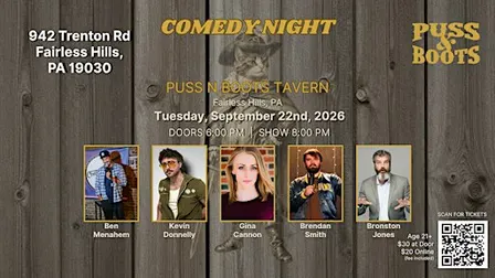 Comedy Night at Puss N Boots with Bronston Jones