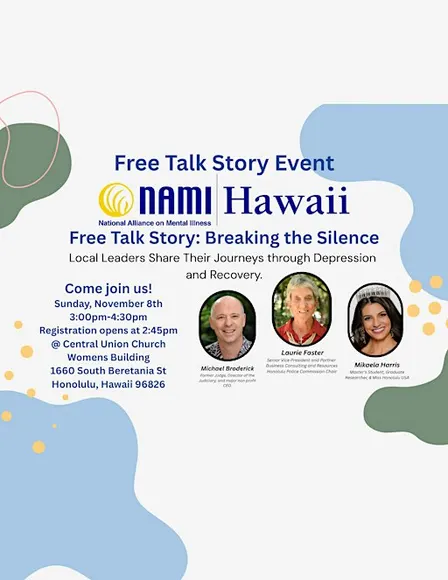 NAMI Hawaii’s Talk Story Presents: Breaking the Silence