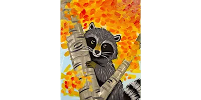 Peekaboo Racoon - Paint and Sip in Fishkill | Classpop!™