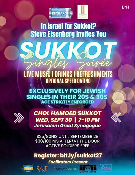 Sukkot Singles Soiree 2026