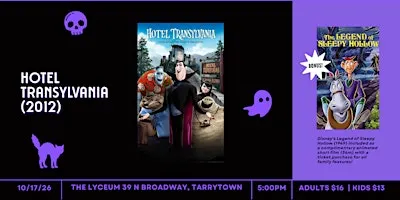 Disney’s Legend of Sleepy Hollow (1949) & Hotel Transylvania (2012) ·  PG