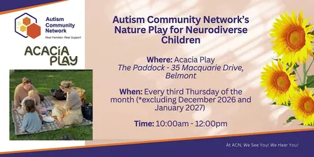 ACN's Nature Play for Neurodiverse Children & Families