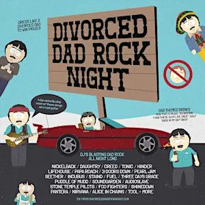 DIVORCED DAD ROCK NIGHT BRISBANE