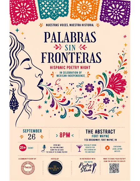 Palabras Sin Fronteras: Night of Latino Poetry + Live Music ft Los Electro