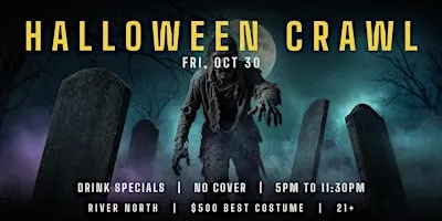 Halloween Bar Crawl River North - Fri, Oct 30