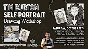 Tim Burton Self Portrait Drawing Workshop