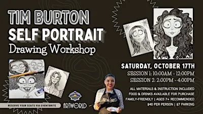 Tim Burton Self Portrait Drawing Workshop