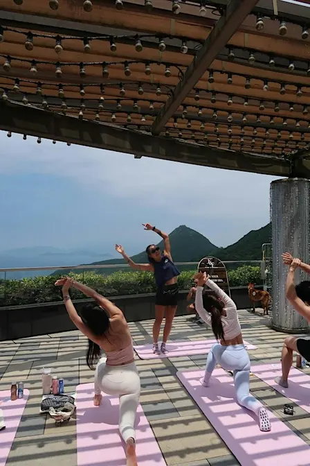 Puppy Pilates & Gelato at the Peak