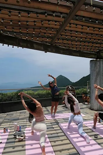 Puppy Pilates & Gelato at the Peak