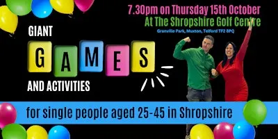 Giant Games & Activities for Single People (Ages 25-45)