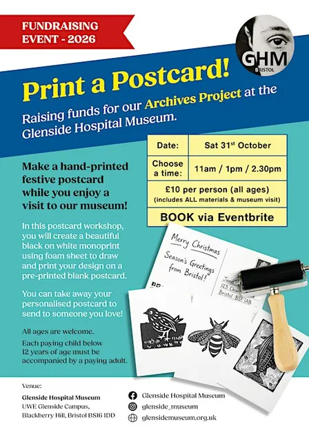 Fundraising event: hand-print a postcard with graphic designer Kavitha